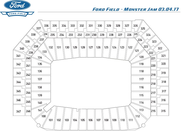 Monster Jam Ford Field Seating Chart
