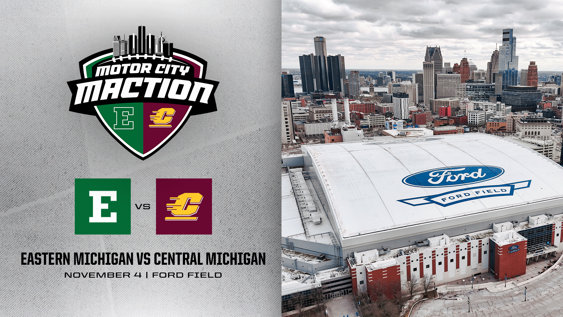 Official image for Detroit Lions / Ford Field × Central Michigan × Eastern Michigan