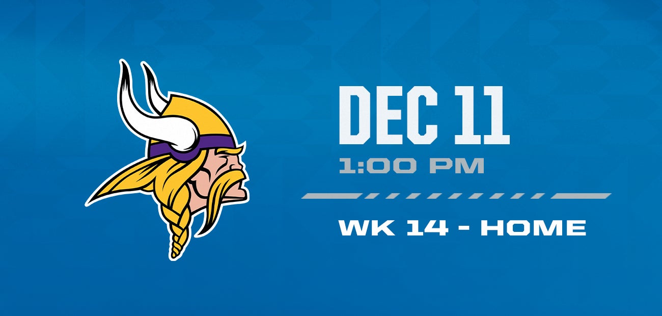 VIKINGS VS LIONS Ford Field