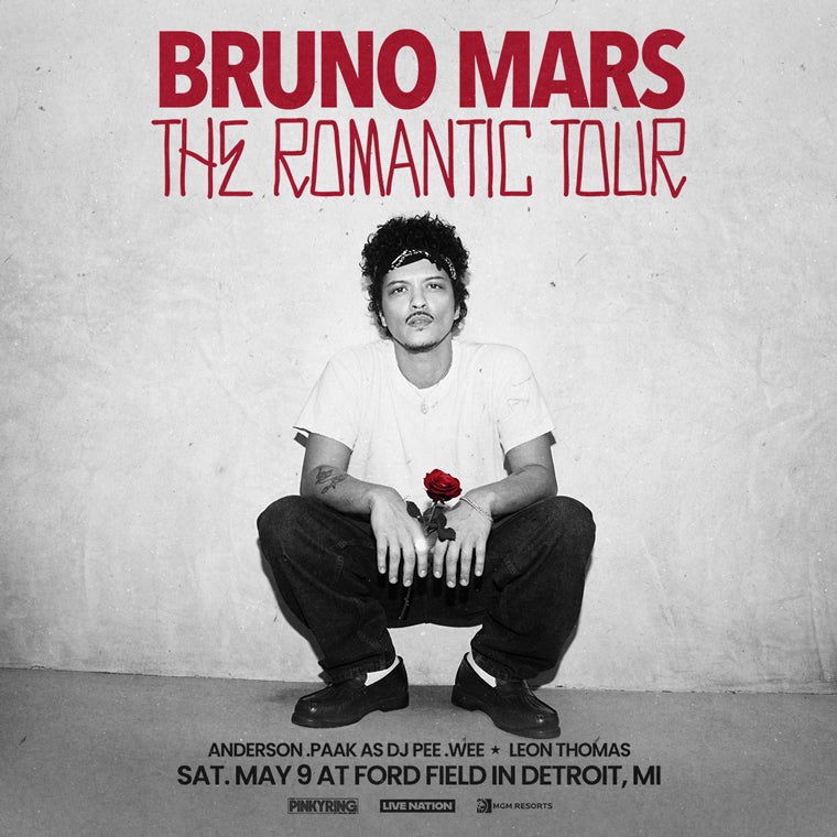 More Info for Bruno Mars: The Romantic Tour