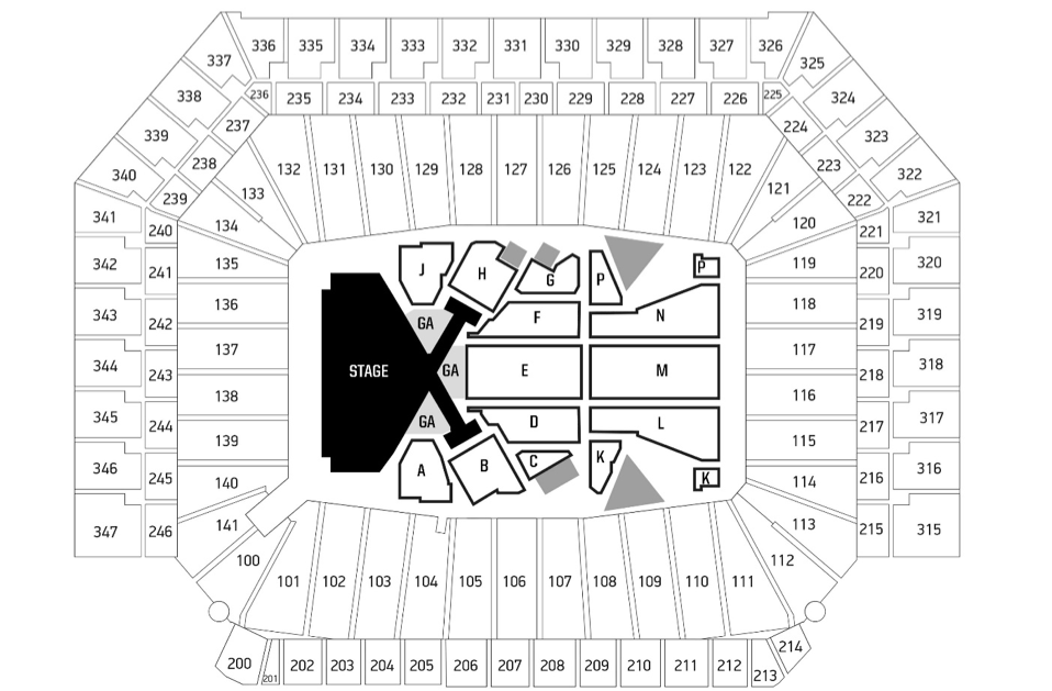 reputation tour seating chart