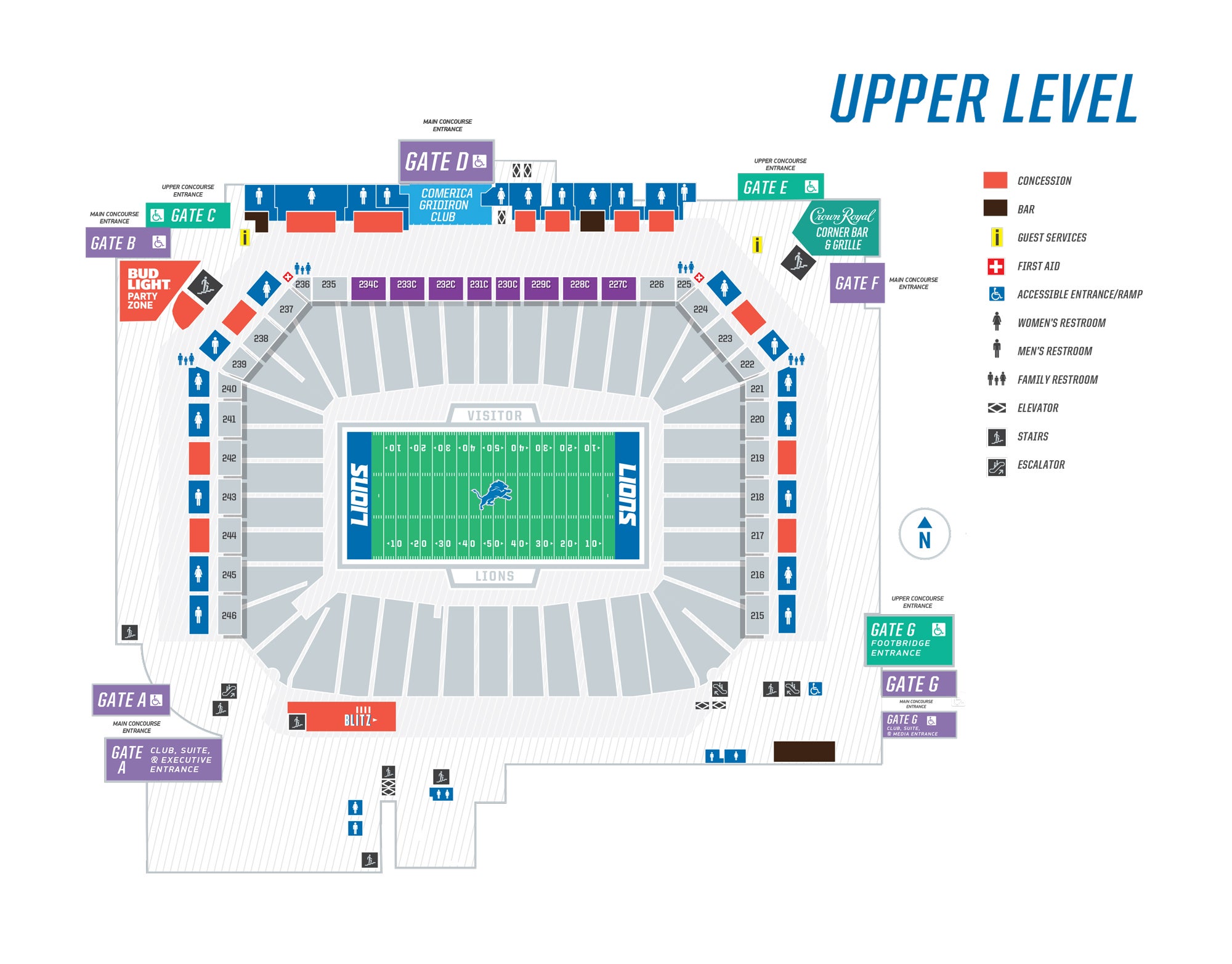 Ford Field Football Seating Chart